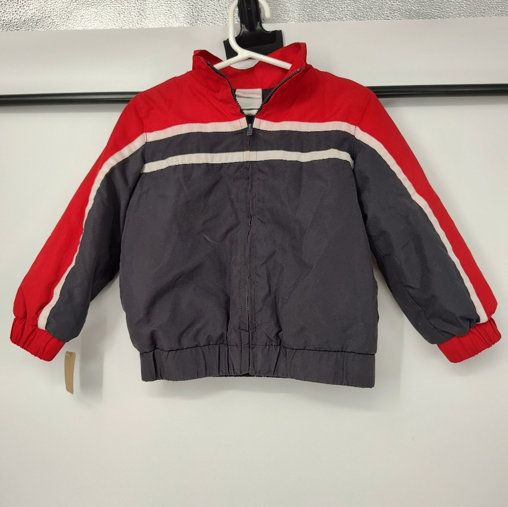 Okie Dokie Kids Red and Gray Fleece Lined Jacket Size 3T